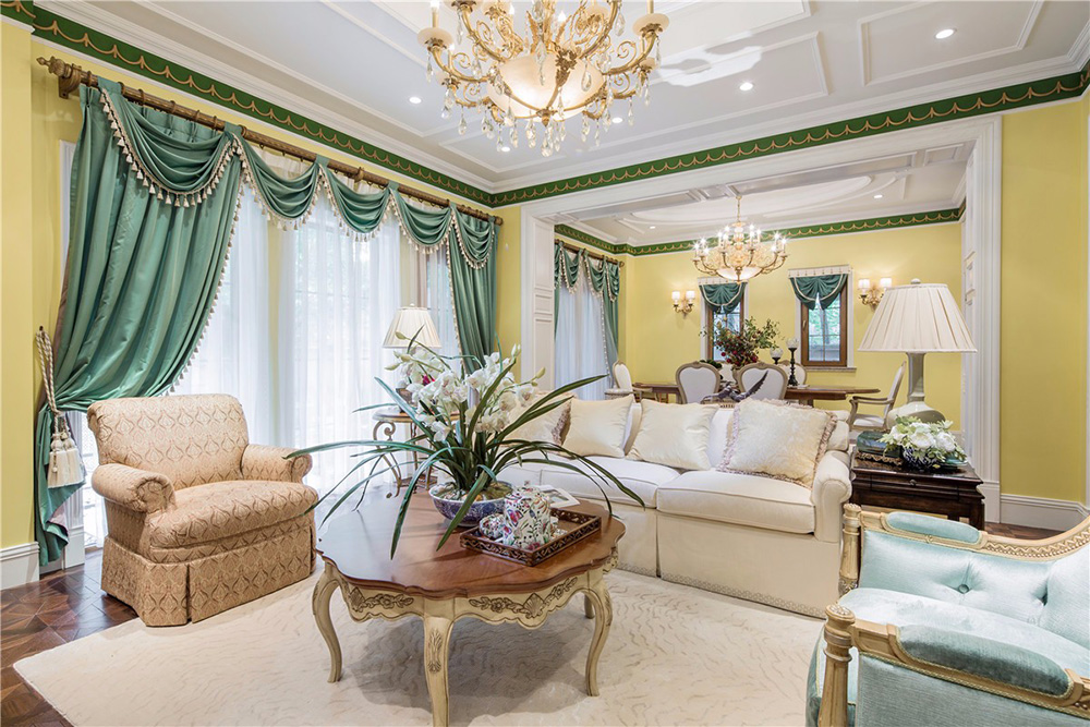 田园风格室内装修效果图-雅逸尚都三居130平米-客厅 田园风格室内装修效果图-雅逸尚都三居130平米-客厅